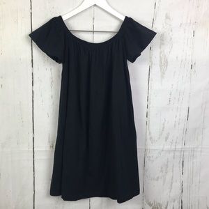 Off The Shoulder ASOS Black Mini Dress Women Sz 0